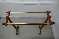 French Oak and Brass Towel Rail (6 of 7) French Oak and Brass Towel Rail (6 of 7)