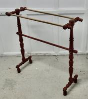 French Oak and Brass Towel Rail (2 of 7) French Oak and Brass Towel Rail (2 of 7)