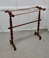 French Oak and Brass Towel Rail (4 of 7) French Oak and Brass Towel Rail (4 of 7)