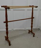French Oak and Brass Towel Rail (3 of 7) French Oak and Brass Towel Rail (3 of 7)