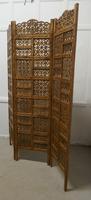 Large North African Carved Pierced 3 Fold Screen (3 of 4) Large North African Carved Pierced 3 Fold Screen (3 of 4)