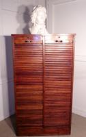 French Tambour Double Fronted Oak Art Deco Filing Cabinet c.1930 (3 of 3) French Tambour Double Fronted Oak Art Deco Filing Cabinet c.1930 (3 of 3)