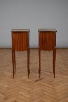 Pair of French Three Drawer Walnut Bedside Cabinets (3 of 11) Pair of French Three Drawer Walnut Bedside Cabinets (3 of 11)