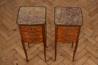 Pair of French Three Drawer Walnut Bedside Cabinets (5 of 11) Pair of French Three Drawer Walnut Bedside Cabinets (5 of 11)