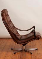 Pair of Danish 1970's Leather & Chrome Swivel Armchairs (2 of 5) Pair of Danish 1970's Leather & Chrome Swivel Armchairs (2 of 5)