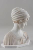 Carved Alabaster Sculpture of a Girl, Signed Morin German Artist Georges Morin (5 of 5) Carved Alabaster Sculpture of a Girl, Signed Morin German Artist Georges Morin (5 of 5)