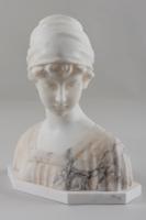 Carved Alabaster Sculpture of a Girl, Signed Morin German Artist Georges Morin (4 of 5) Carved Alabaster Sculpture of a Girl, Signed Morin German Artist Georges Morin (4 of 5)