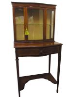 Small Attractive Inlaid Mahogany Display Cabinet C.1910 (2 of 2) Small Attractive Inlaid Mahogany Display Cabinet C.1910 (2 of 2)