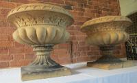 Impressive Pair of Stoneware Terracotta Victorian Urns C.1850 (6 of 20) Impressive Pair of Stoneware Terracotta Victorian Urns C.1850 (6 of 20)