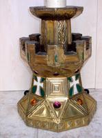 Pair of Very RAre 19th Century Gothic Style Candlesticks (3 of 4) Pair of Very RAre 19th Century Gothic Style Candlesticks (3 of 4)