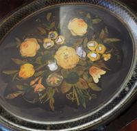Regency Hand Painted Toleware Oval Tray (4 of 6) Regency Hand Painted Toleware Oval Tray (4 of 6)