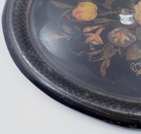 Regency Hand Painted Toleware Oval Tray (6 of 6) Regency Hand Painted Toleware Oval Tray (6 of 6)