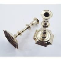 Pair of Queen Anne Brass Candlesticks (3 of 5) Pair of Queen Anne Brass Candlesticks (3 of 5)