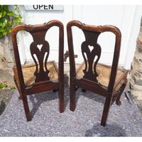 Pair of Early Georgian Oak Cab Leg Chairs (4 of 7) Pair of Early Georgian Oak Cab Leg Chairs (4 of 7)