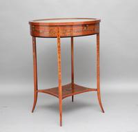 Early 20th Century Satinwood & Painted Bijouterie Table (2 of 11) Early 20th Century Satinwood & Painted Bijouterie Table (2 of 11)