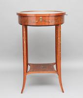 Early 20th Century Satinwood & Painted Bijouterie Table (6 of 11) Early 20th Century Satinwood & Painted Bijouterie Table (6 of 11)