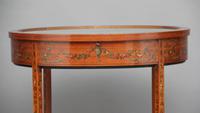 Early 20th Century Satinwood & Painted Bijouterie Table (7 of 11) Early 20th Century Satinwood & Painted Bijouterie Table (7 of 11)