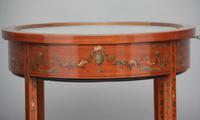 Early 20th Century Satinwood & Painted Bijouterie Table (8 of 11) Early 20th Century Satinwood & Painted Bijouterie Table (8 of 11)