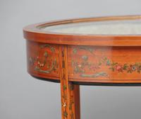 Early 20th Century Satinwood & Painted Bijouterie Table (9 of 11) Early 20th Century Satinwood & Painted Bijouterie Table (9 of 11)