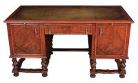 Walnut Leather Top Desk in the Style of William & Mary (3 of 13) Walnut Leather Top Desk in the Style of William & Mary (3 of 13)