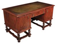 Walnut Leather Top Desk in the Style of William & Mary (4 of 13) Walnut Leather Top Desk in the Style of William & Mary (4 of 13)