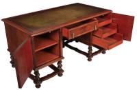 Walnut Leather Top Desk in the Style of William & Mary (6 of 13) Walnut Leather Top Desk in the Style of William & Mary (6 of 13)