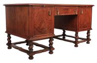 Walnut Leather Top Desk in the Style of William & Mary (7 of 13) Walnut Leather Top Desk in the Style of William & Mary (7 of 13)