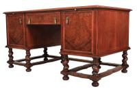 Walnut Leather Top Desk in the Style of William & Mary (9 of 13) Walnut Leather Top Desk in the Style of William & Mary (9 of 13)