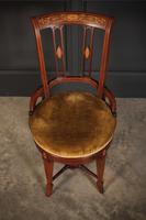 Mahogany Marquetry Inlaid Revolving Harpists Chair (2 of 12) Mahogany Marquetry Inlaid Revolving Harpists Chair (2 of 12)