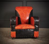 Rare Art Deco Style Leather Childs Club Chair (3 of 8) Rare Art Deco Style Leather Childs Club Chair (3 of 8)