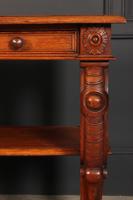 Victorian Oak 3 Tier Console Table (6 of 15) Victorian Oak 3 Tier Console Table (6 of 15)