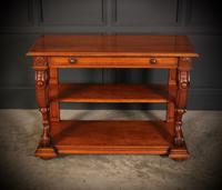 Victorian Oak 3 Tier Console Table (4 of 15) Victorian Oak 3 Tier Console Table (4 of 15)