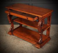 Victorian Oak 3 Tier Console Table (12 of 15) Victorian Oak 3 Tier Console Table (12 of 15)