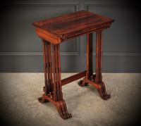 Superb Regency Rosewood Nest of 3 Tables (19 of 19) Superb Regency Rosewood Nest of 3 Tables (19 of 19)