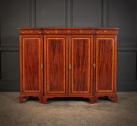 Magnificent Marquetry Inlaid Breakfront Bookcase (4 of 12) Magnificent Marquetry Inlaid Breakfront Bookcase (4 of 12)