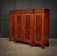 Magnificent Marquetry Inlaid Breakfront Bookcase (8 of 12) Magnificent Marquetry Inlaid Breakfront Bookcase (8 of 12)