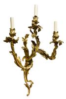 Pair of French Ormolu Wall Sconces (3 of 6) Pair of French Ormolu Wall Sconces (3 of 6)
