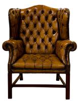 18th Century Style Leather Wing Chair c.1900 (5 of 6) 18th Century Style Leather Wing Chair c.1900 (5 of 6)
