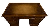 Mahogany Lined, Oak & Burr Walnut Desk (5 of 7) Mahogany Lined, Oak & Burr Walnut Desk (5 of 7)