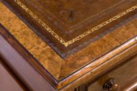 Mahogany Lined, Oak & Burr Walnut Desk (7 of 7) Mahogany Lined, Oak & Burr Walnut Desk (7 of 7)