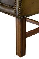 Olive Green Leather Wing Chair c.1960 (6 of 6) Olive Green Leather Wing Chair c.1960 (6 of 6)