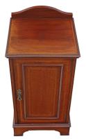 Edwardian Inlaid Mahogany Bedside Table Cupboard Cabinet (3 of 8) Edwardian Inlaid Mahogany Bedside Table Cupboard Cabinet (3 of 8)