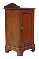 Edwardian Inlaid Mahogany Bedside Table Cupboard Cabinet (6 of 8) Edwardian Inlaid Mahogany Bedside Table Cupboard Cabinet (6 of 8)