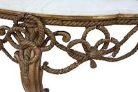 19th Century Gilt Marble Demi-Lune Console Table (4 of 8) 19th Century Gilt Marble Demi-Lune Console Table (4 of 8)