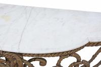19th Century Gilt Marble Demi-Lune Console Table (7 of 8) 19th Century Gilt Marble Demi-Lune Console Table (7 of 8)