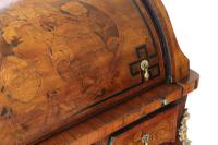 Small 19th Century Marquetry Cylinder Bureau Desk (7 of 9) Small 19th Century Marquetry Cylinder Bureau Desk (7 of 9)