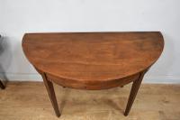 Antique Pair of Georgian Mahogany Demi Lune Console Tables (2 of 3) Antique Pair of Georgian Mahogany Demi Lune Console Tables (2 of 3)