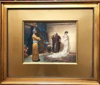 Victorian Hand-Coloured Lithograph Titled the Slave Sale After Oil Painting by Frederick Vezin (1859-1942) (2 of 5) Victorian Hand-Coloured Lithograph Titled the Slave Sale After Oil Painting by Frederick Vezin (1859-1942) (2 of 5)