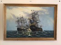 Huge Galleon Oil Painting Battle Scene Marine Naval Art (10 of 11) Huge Galleon Oil Painting Battle Scene Marine Naval Art (10 of 11)