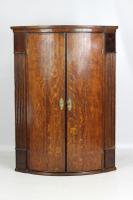 Antique Georgian Oak Bow Front Corner Cupboard (3 of 13) Antique Georgian Oak Bow Front Corner Cupboard (3 of 13)